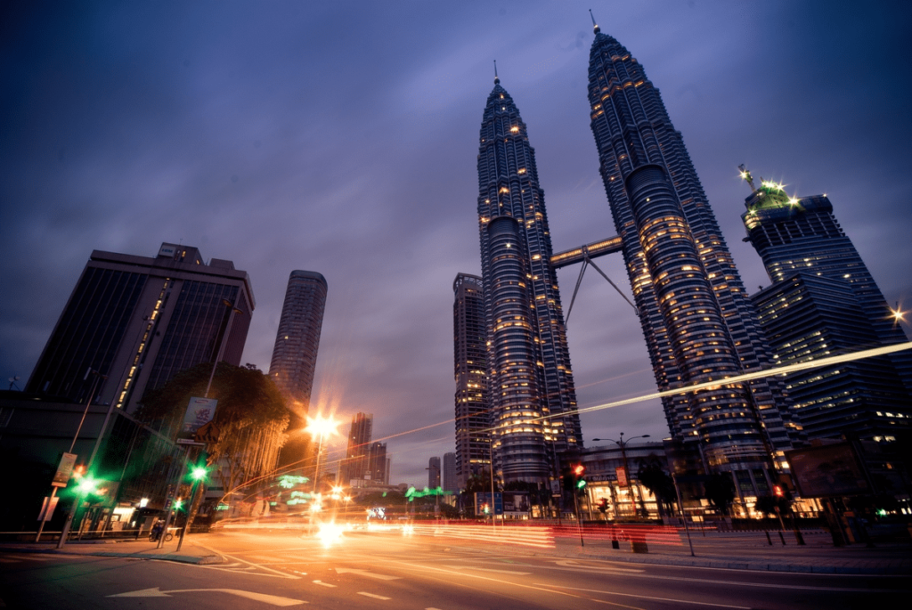 Kuala Lumpur Petronas Tower Night View