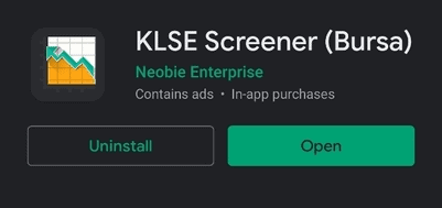 KLSE Screener App by Neobie Enterprise