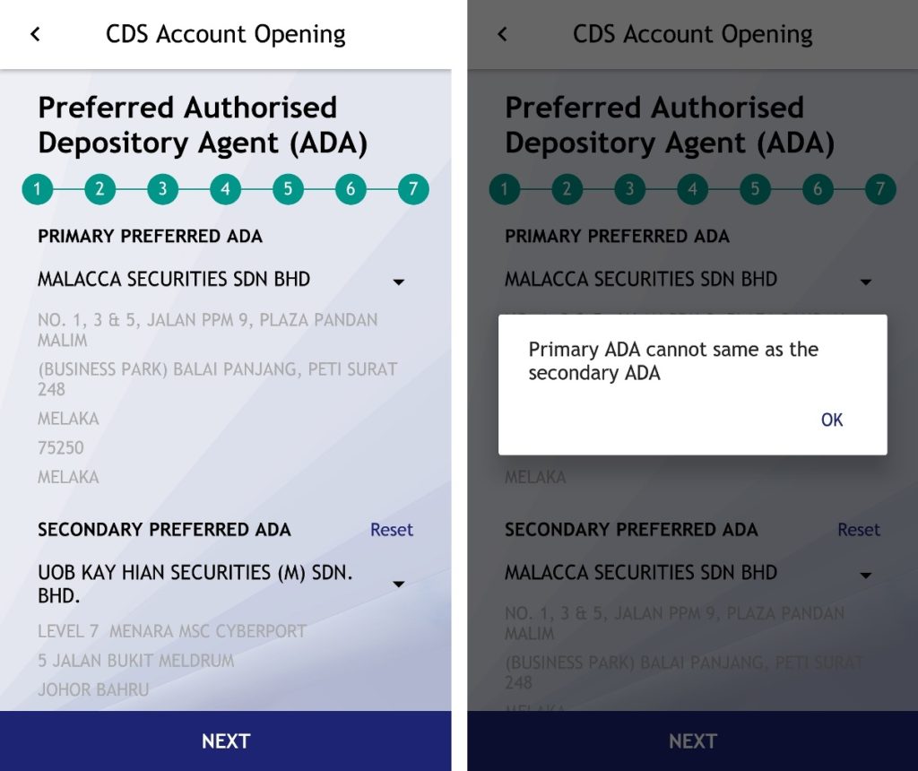 Choose two different brokerage firms at the last step of CDS account opening.