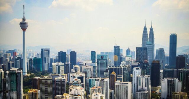 Skyscrapers view in Kuala Lumpur