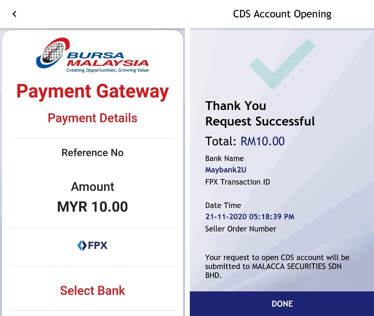 how to check cds account malaysia